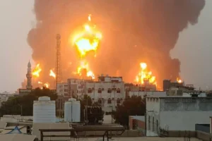 Israeli airstrikes on Houthi targets in Yemen’s Hodeidah port