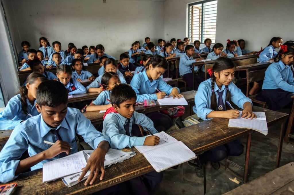 Gender disparity in private vs. government school enrolment in India
