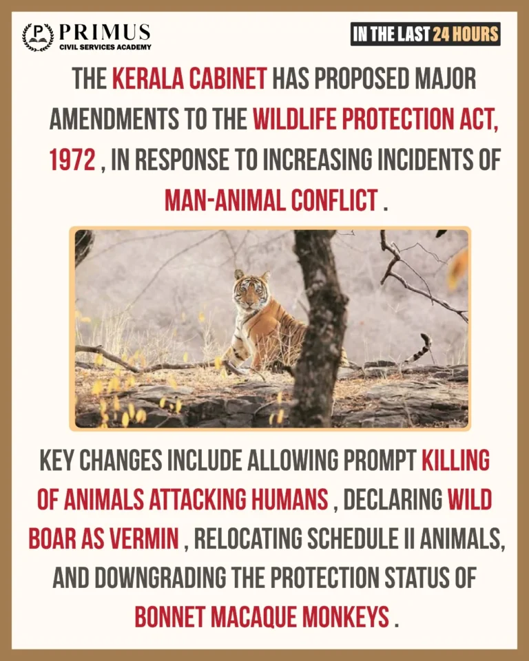 Amid rising man-animal conflict, Kerala Cabinet proposes key changes to Wildlife Protection Act