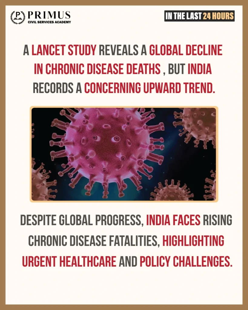 Chronic disease deaths decline globally India sees an increase, says Lancet study