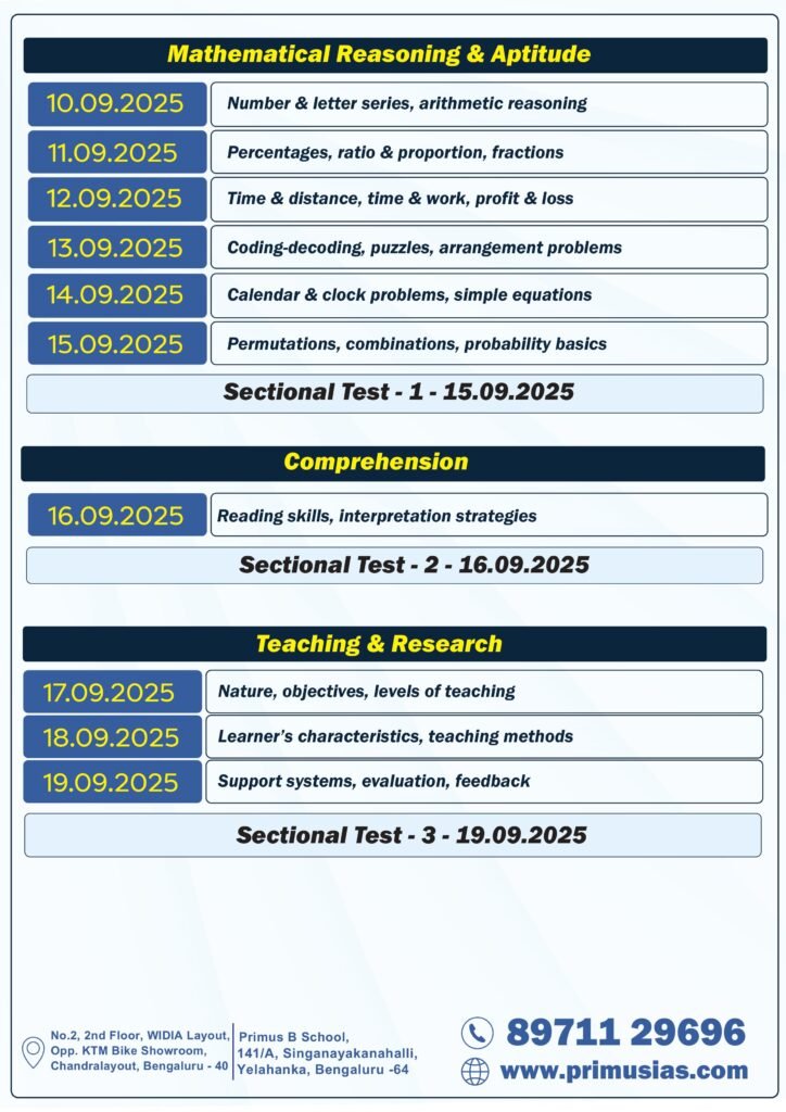 KSET Study Planner