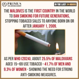 Maldives bans Smoking