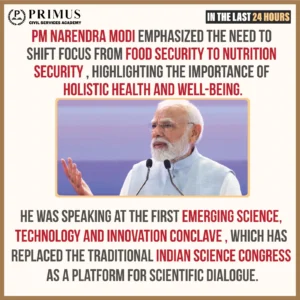 Need for shift in focus from food security to nutrition security: PM